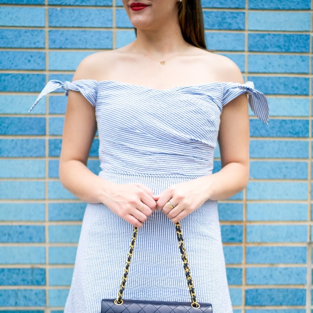 J.Crew Tie-shoulder Seersucker Dress!